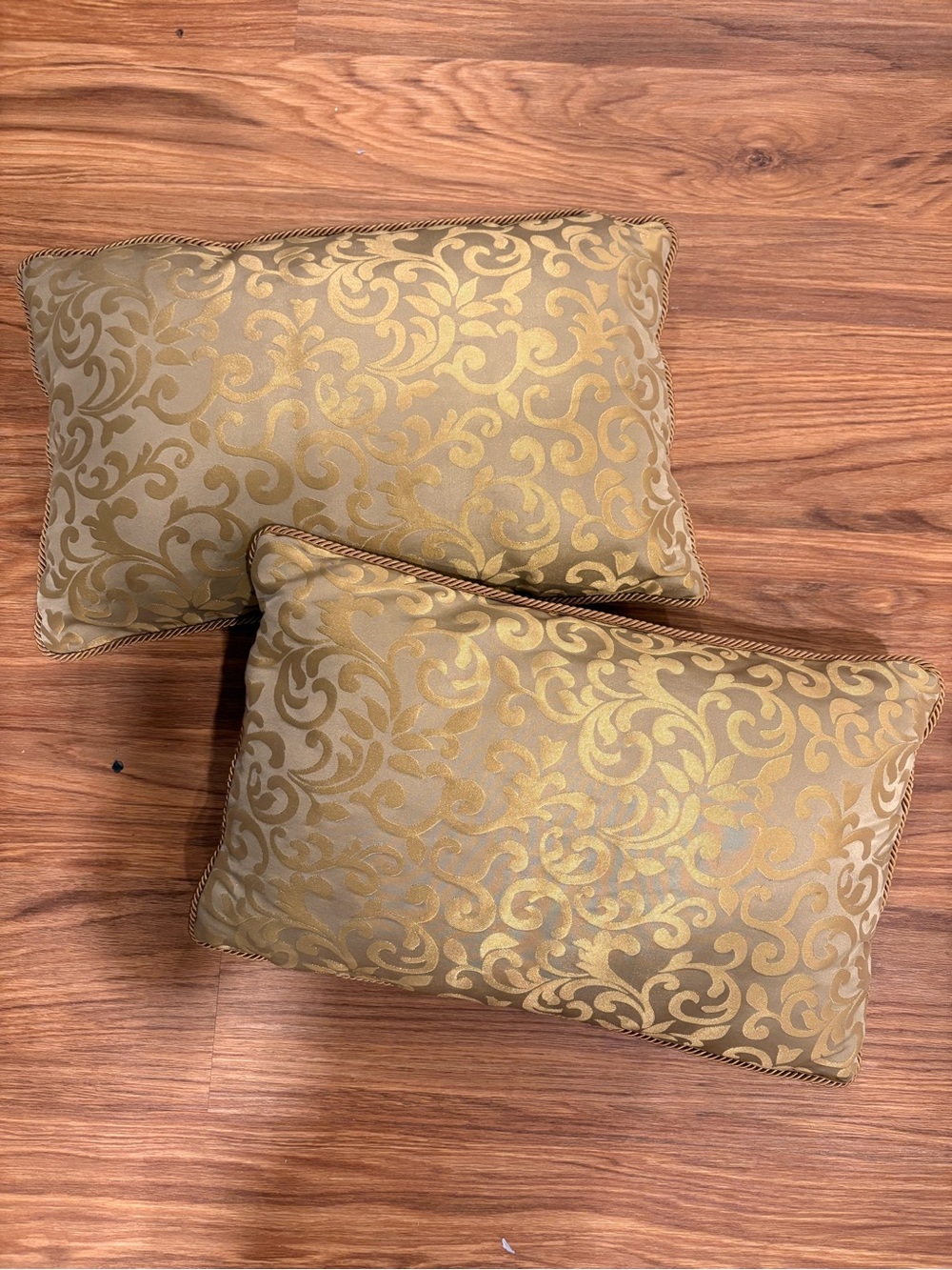 Vintage Gold Handmade Throw Pillows
